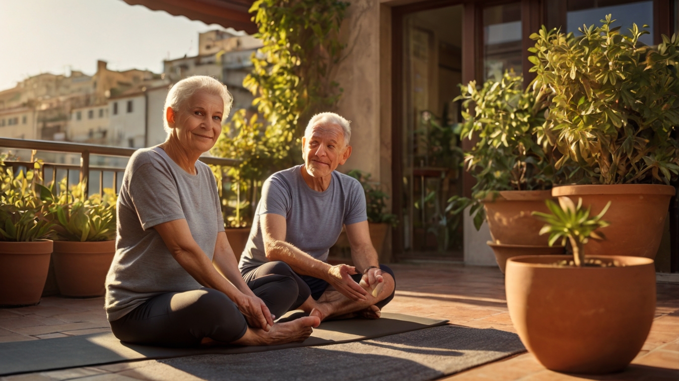 Pratica di yoga per il benessere